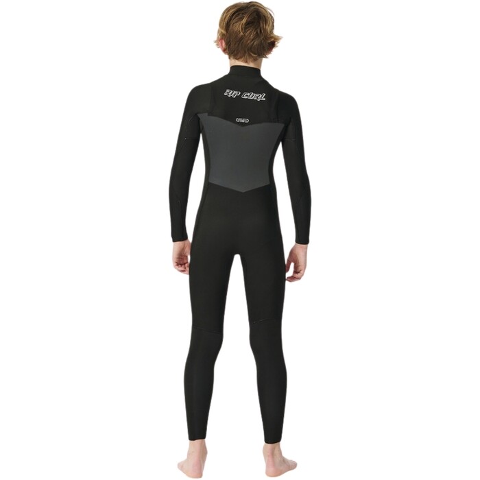 2024 Rip Curl Junior Dawn Patrol 5/3mm Chest Zip Neopreno 13JBFS - Black